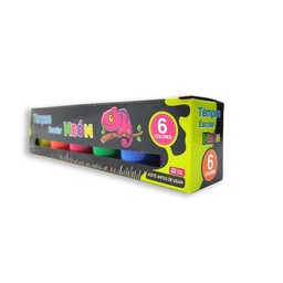 [8926] Tempera escolar neon Madison 6 colores