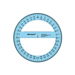 [360x20] Transportador Artesco 360°x20CM de 12PCS