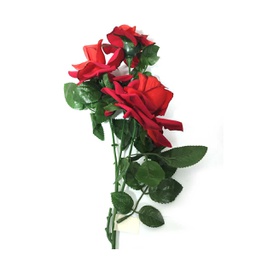 [R375CN] Flor - ramo de 3 rosas largo 75cm
