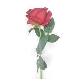 [R50CM] Flor - rosa individual doble hoja 50cm ECONOMICO